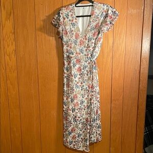 Floral wrap dress